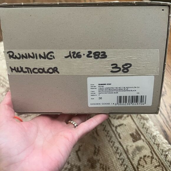 Golden Goose Deluxe Brand Multicolor Running Sole Sneakers Size 38 - Picture 11 of 11